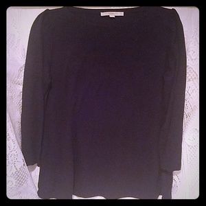 Loft by Ann Taylor Long sleeved navy blue shirt